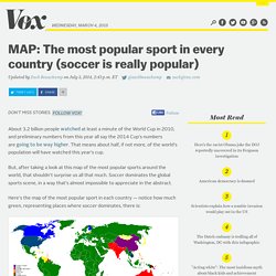 MAP: The most popular sport in every country (soccer is really popular)