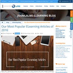 E Learning Articles of 2016