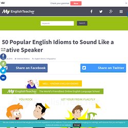 50 Popular English Idioms to Sound Like a Native Speaker