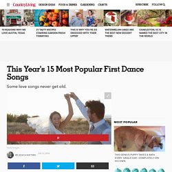 15 Most Popular First Dance Wedding Songs - Summer 2016