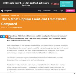 The 5 Most Popular Front-end Frameworks Compared