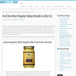 Popular Ghee Brands in the U.S