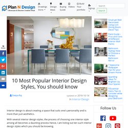 10 Most Popular Interior Design Styles, You should know