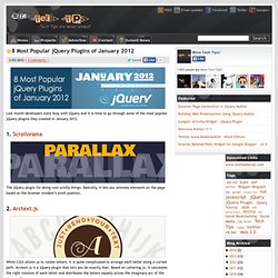 8 Most Popular jQuery Plugins of January 2012
