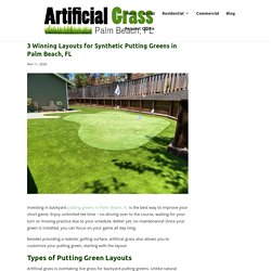 3 Popular Layouts for Putting Greens in Palm Beach, FL