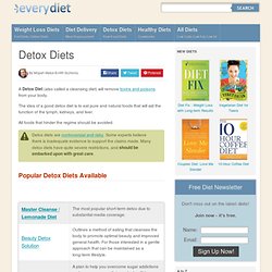 Detox and Cleansing Diets