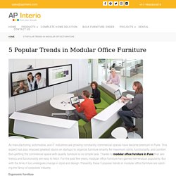 5 Popular Trends in Modular Office Furniture