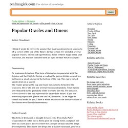 Popular Oracles and Omens