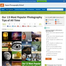Our 13 Most Popular Photography Tips of All Time