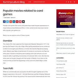 Popular movies related to card games - Rummyculture Blog