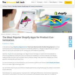 The Most Popular Shopify Apps for Product Customization.