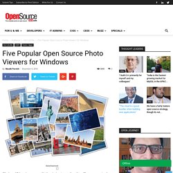 Five Popular Open Source Photo Viewers for Windows