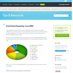Email Client Popularity: June 2009