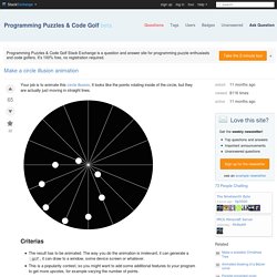 popularity contest - Make a circle illusion animation