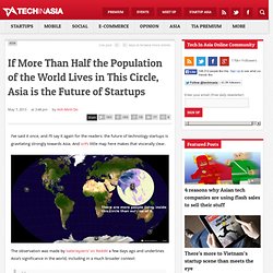 Half the Population Of The World Lives In This Circle, Asia Is The Future of Startups