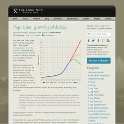 » Population, growth and decline