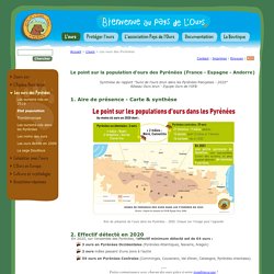 Le point sur la population d'ours des Pyrénées (France - Espagne - Andorre)