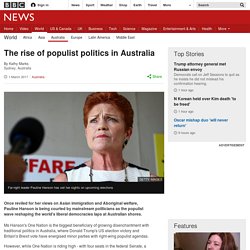 The rise of populist politics in Australia