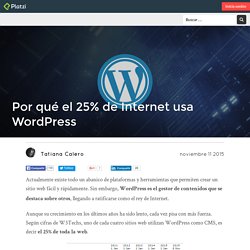 Por qué el 25% de Internet usa WordPress