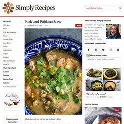 Pork and Poblano Stew Recipe