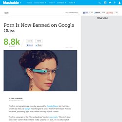 Porn Is Now Banned on Google Glass