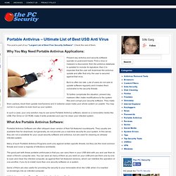 Portable Antivirus – Ultimate List of Best USB Anti Virus