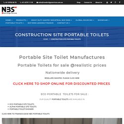 Construction Site Portable Toilets