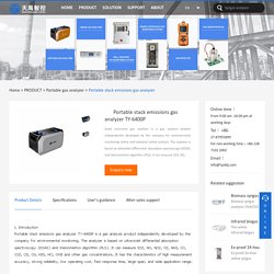 Portable stack emissions gas analyzer TY-6400P