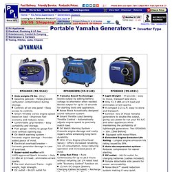 Portable Yamaha Generators - Inverter Type - PPL Motor Homes