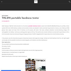 THL270 portable hardness tester - TMTeck Instruments Co., Ltd.