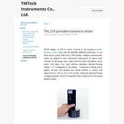 THL270 portable hardness tester - TMTeck Instruments Co., Ltd.