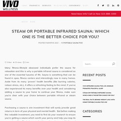 Steam Or Portable Infrared Sauna: Which One Is The Better Choice For You? - Vivo Wellness