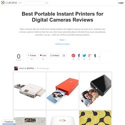 Best Portable Instant Printers for Digital Cameras Reviews