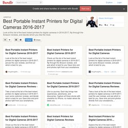 Best Portable Instant Printers for Digital Cameras 2016-2017
