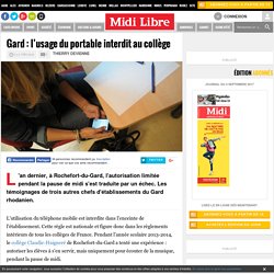 Gard : l’usage du portable interdit au collège