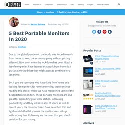 5 Best Portable Monitors In 2020 - HariDiary