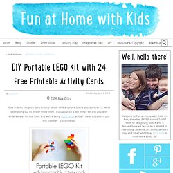 DIY Portable LEGO Kit with 24 Free Printable Activity Cards