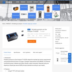 Portable pyrolysis six Gas Analyzer TY-6332P