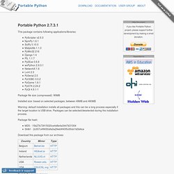 2.7.3.1 – Portable Python