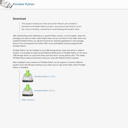Portable Python - Download page