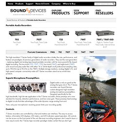 7-Series Digital Audio Recorders
