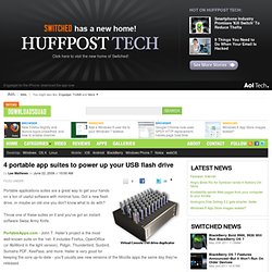 4 portable app suites to power up your USB flash drive