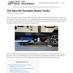 10 Best RV Portable Waste Tanks Reviewed and Rated in 2021