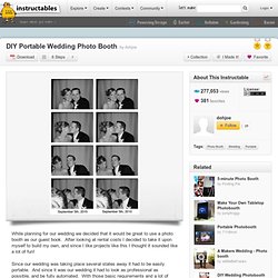 DIY Portable Wedding Photo Booth