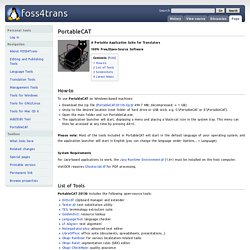 PortableCAT - FOSS4Trans