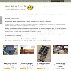 Portable Solar Panels