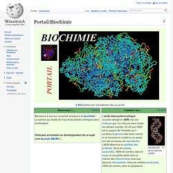 Portail:Biochimie