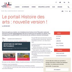 Le portail Histoire des arts : nouvelle version !
