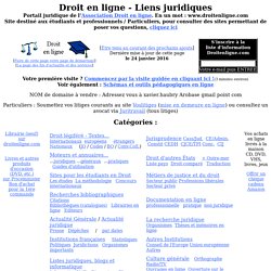 PORTAIL juridique de l'Association Droit en ligne