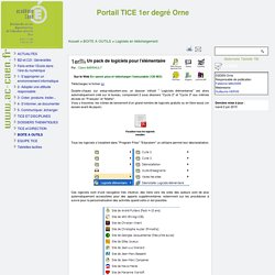 Un pack de logiciels pour l'élémentaire - Portail TICE de l'Inspection académique de l'Orne